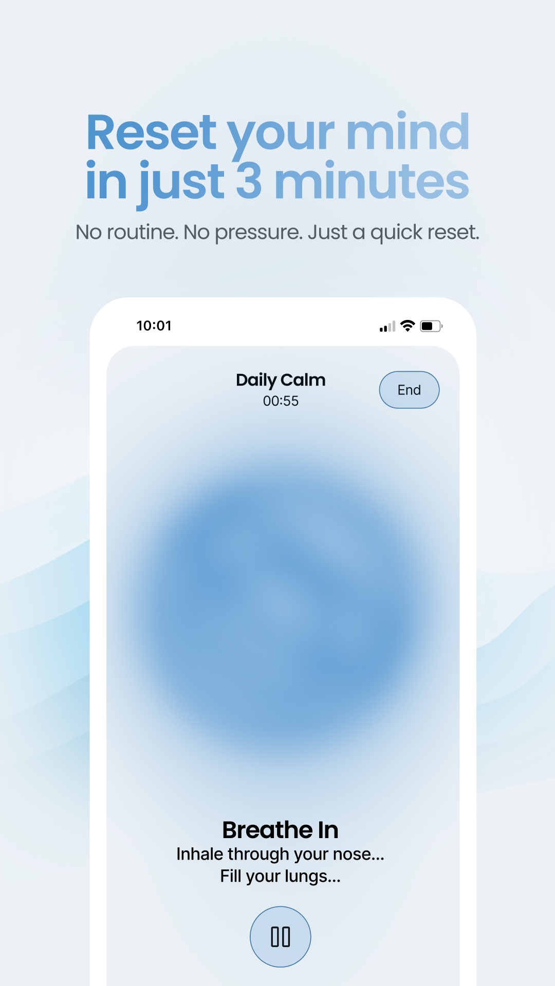 Daily Calm guided breathing